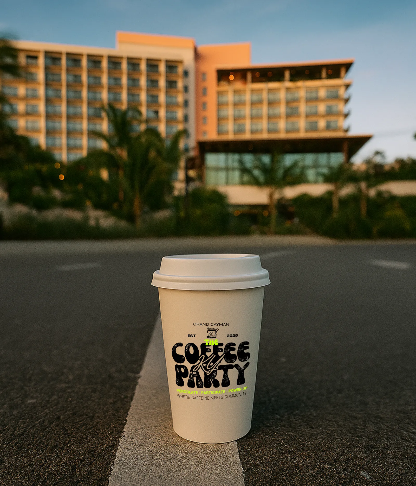 The Coffee Party KY cup design