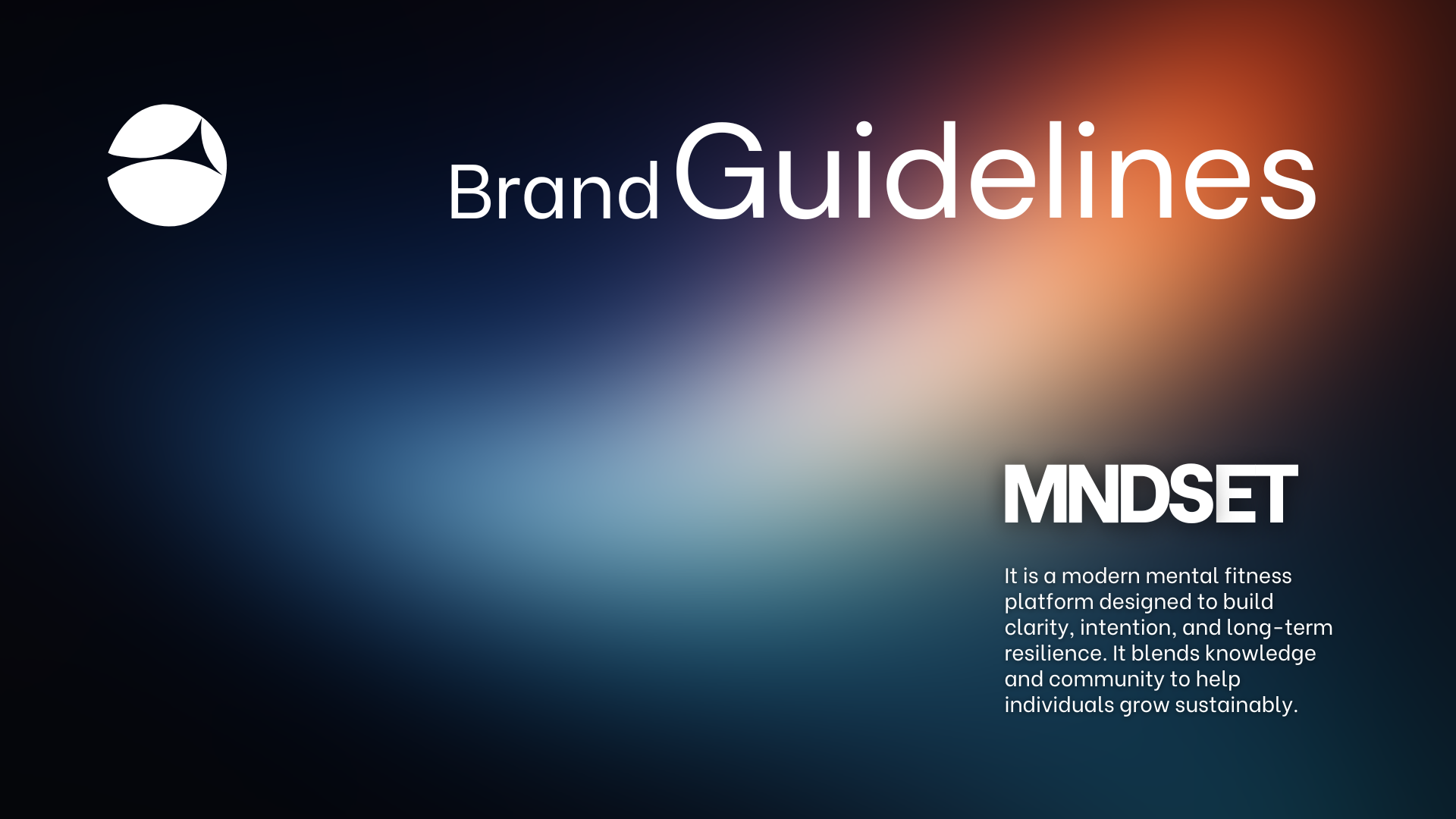 MNDSET brand guidelines cover