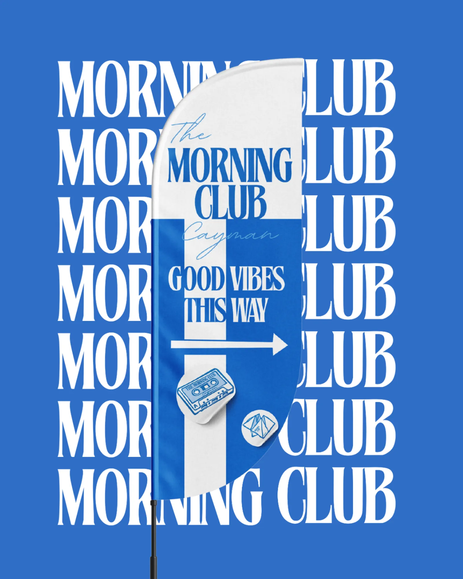 The Morning Club Cayman flag banner